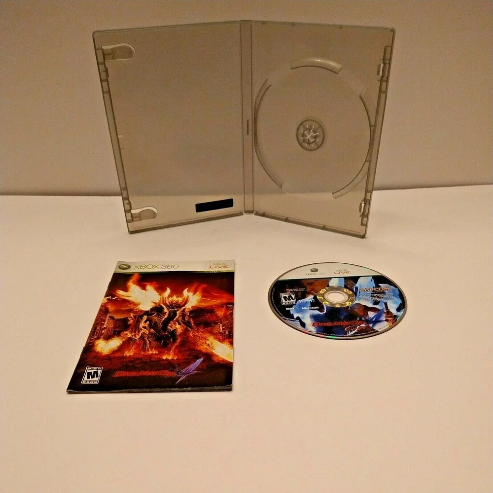 Devil May Cry 4 (Microsoft Xbox 360, 2008) DISC IN NEW CASE + MANUAL.